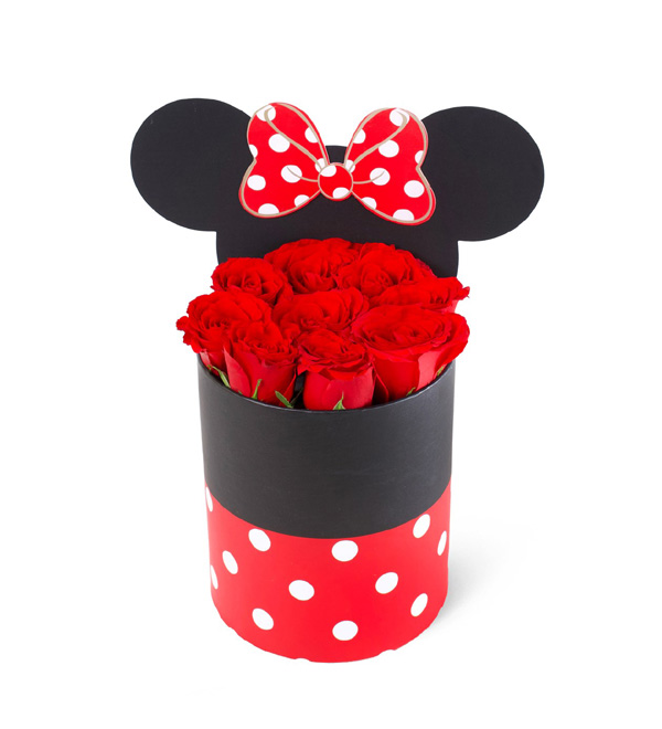 Minnie Kutuda Kırmızı Gül