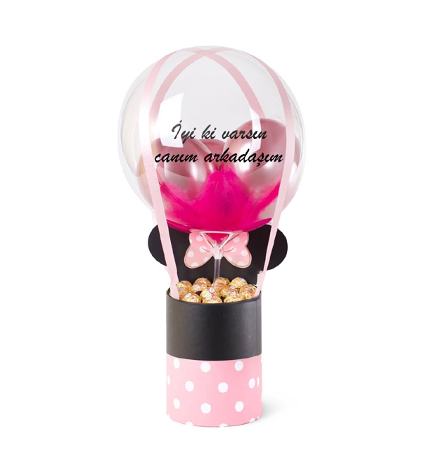 Minnie Kutuda Çikolatalar ve Balonlar