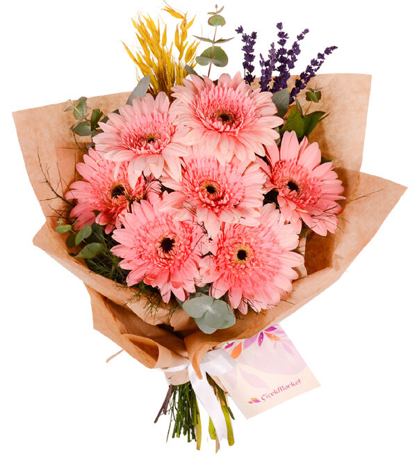 Şeker Pembe Gerbera Buketi