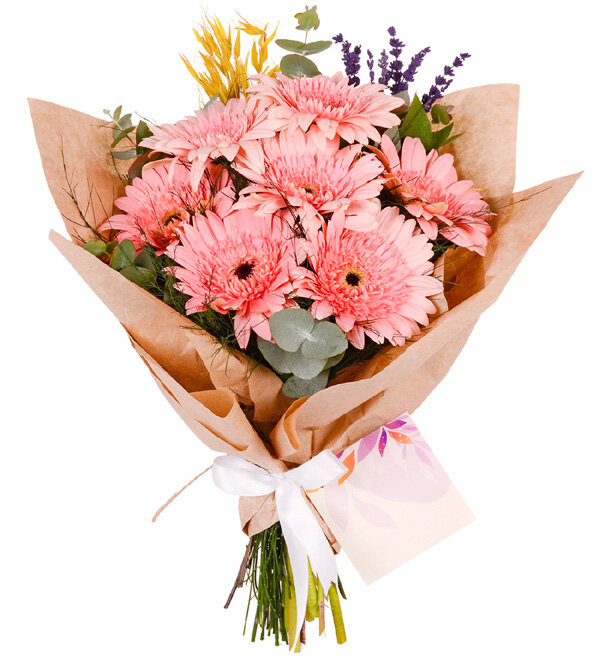 Şeker Pembe Gerbera Buketi