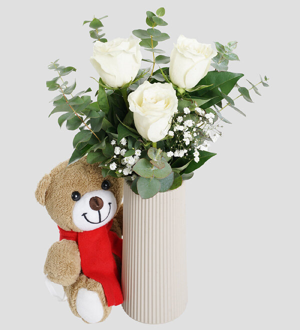Bej Vazoda G�l ve Ay�c�k