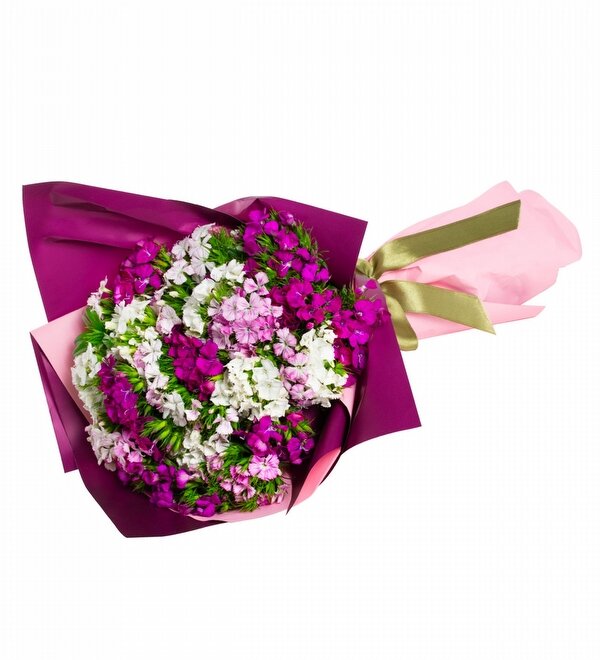 Pembe Ambalajl� Renkli H�sn�yusuf Buketi