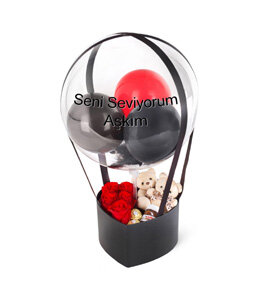 Kutuda G�l �ikolata Ay�c�k ve Balonlar
