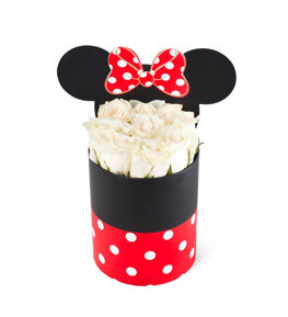 Minnie Kutuda Beyaz G�l