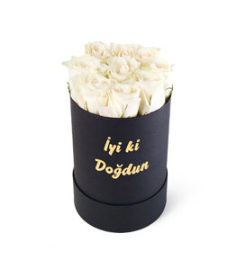 �yi Ki Do�dun Kutuda Beyaz G�l